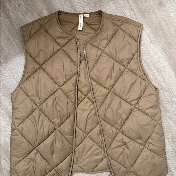 Mango Jackets & Blazers - Mango Light Brown Quilted Vest